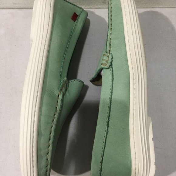 MARC JOSEPH NEW YORK GIRL'S POWDER GREEN LEATHER BROADWAY LOAFERS 13-NICE! - Picture 6 of 13